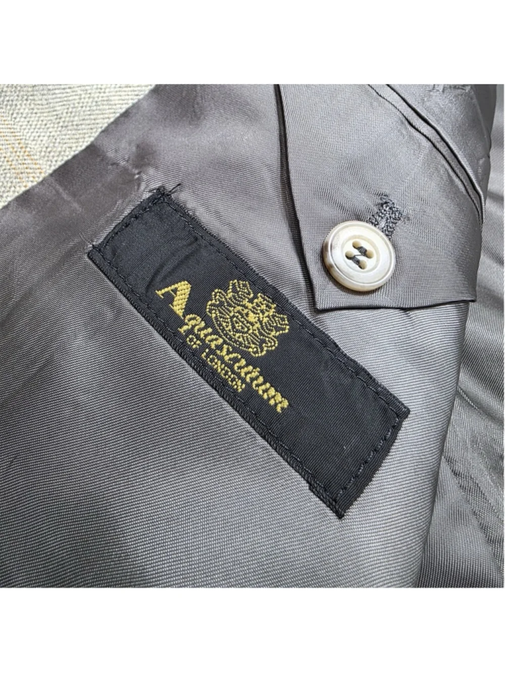 Aquascutum 100% Cashmere Blazer 46R Loro Piana USA Made Vintage Plaid